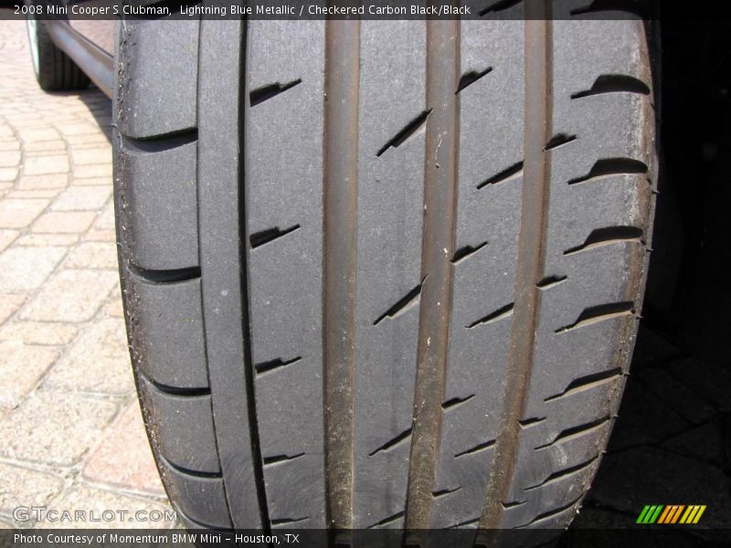 Lightning Blue Metallic / Checkered Carbon Black/Black 2008 Mini Cooper S Clubman