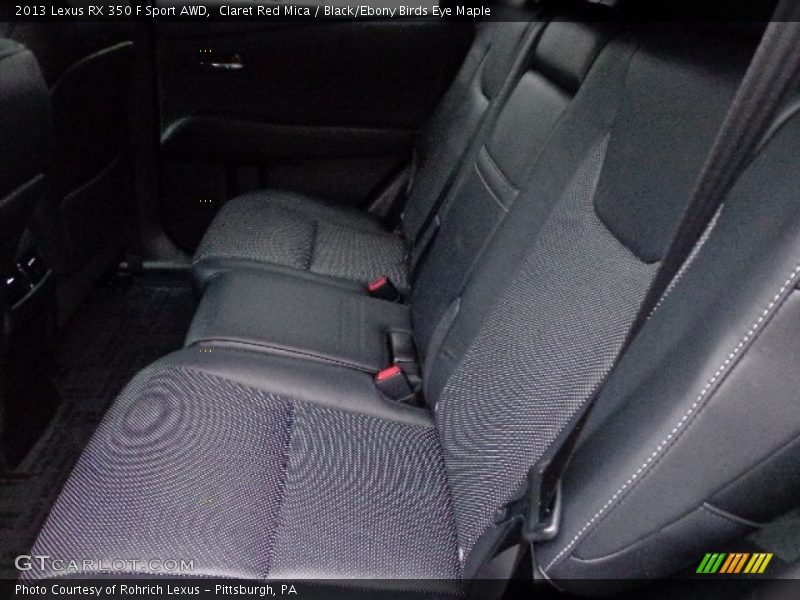 Claret Red Mica / Black/Ebony Birds Eye Maple 2013 Lexus RX 350 F Sport AWD