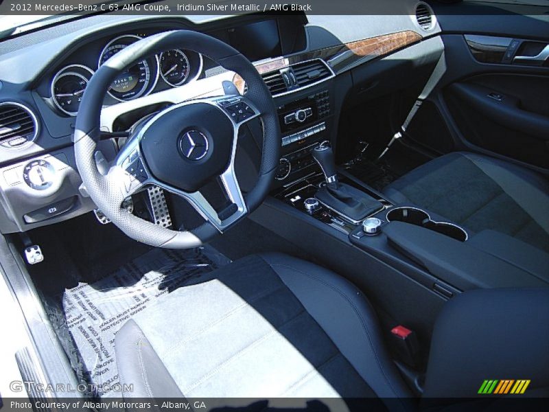 Iridium Silver Metallic / AMG Black 2012 Mercedes-Benz C 63 AMG Coupe