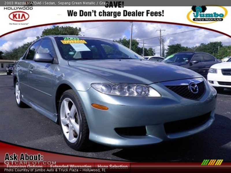 Sepang Green Metallic / Gray 2003 Mazda MAZDA6 i Sedan