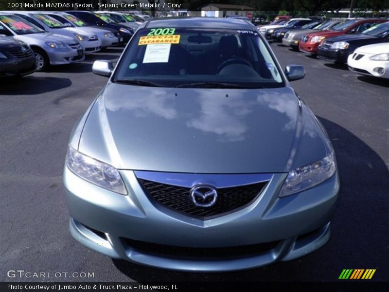 Sepang Green Metallic / Gray 2003 Mazda MAZDA6 i Sedan