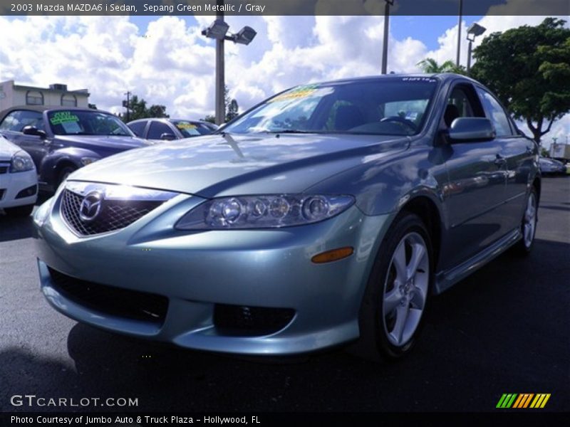 Sepang Green Metallic / Gray 2003 Mazda MAZDA6 i Sedan