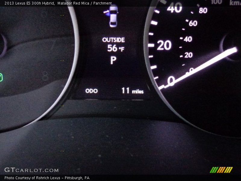 Matador Red Mica / Parchment 2013 Lexus ES 300h Hybrid