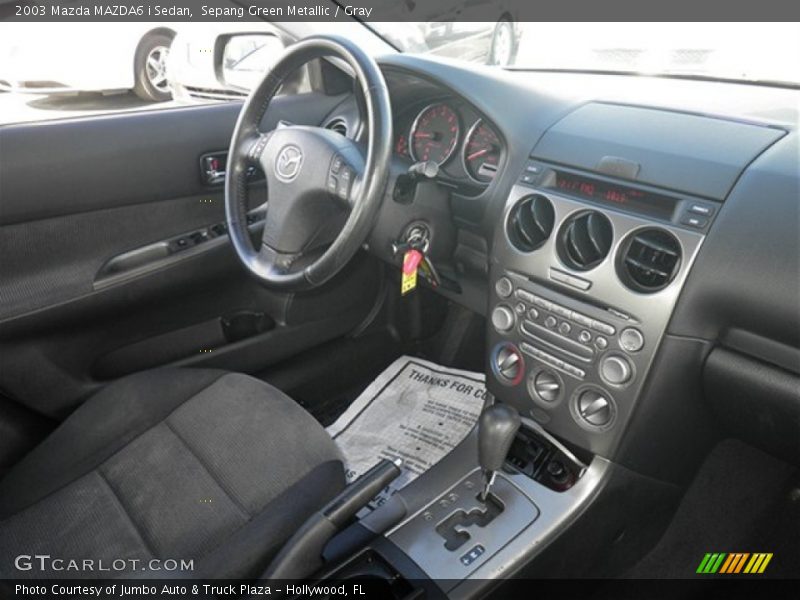 Sepang Green Metallic / Gray 2003 Mazda MAZDA6 i Sedan