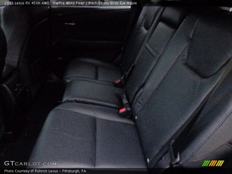 Starfire White Pearl / Black/Ebony Birds Eye Maple 2013 Lexus RX 450h AWD