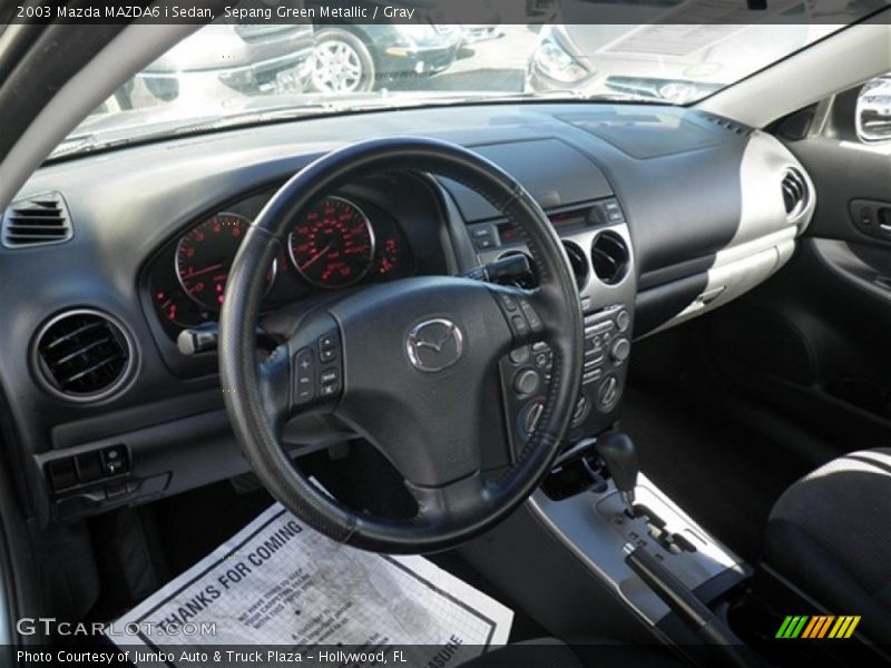 Sepang Green Metallic / Gray 2003 Mazda MAZDA6 i Sedan