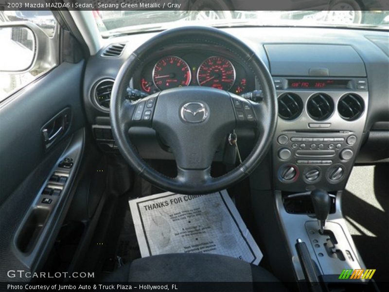 Sepang Green Metallic / Gray 2003 Mazda MAZDA6 i Sedan