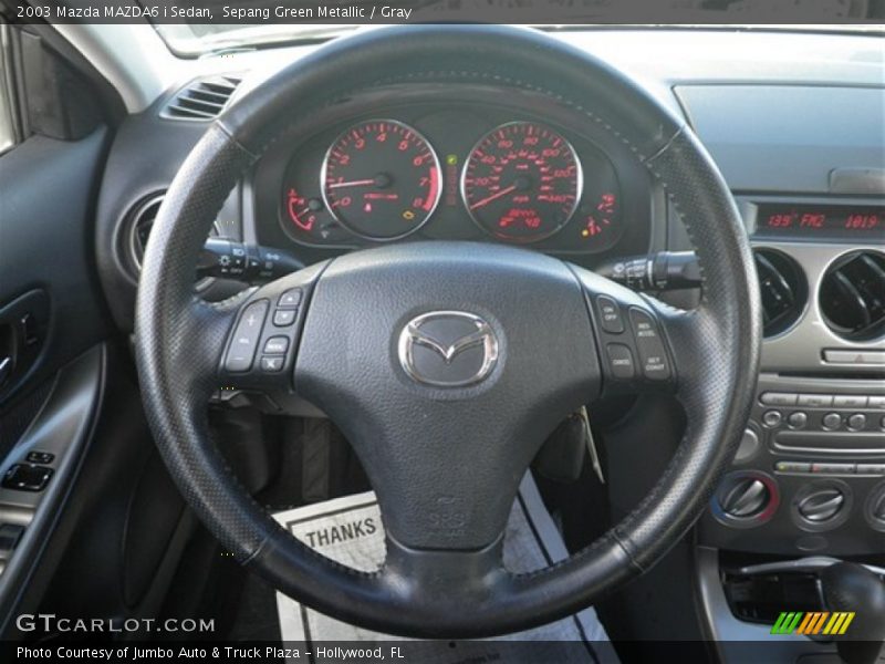 Sepang Green Metallic / Gray 2003 Mazda MAZDA6 i Sedan