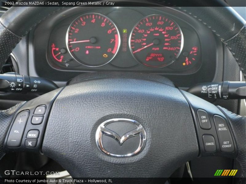 Sepang Green Metallic / Gray 2003 Mazda MAZDA6 i Sedan