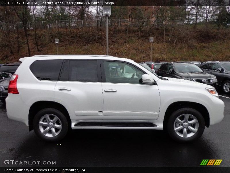 Starfire White Pearl / Black/Auburn Bubinga 2013 Lexus GX 460