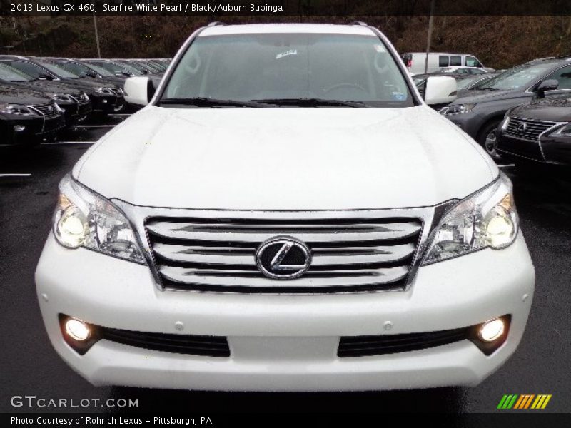 Starfire White Pearl / Black/Auburn Bubinga 2013 Lexus GX 460