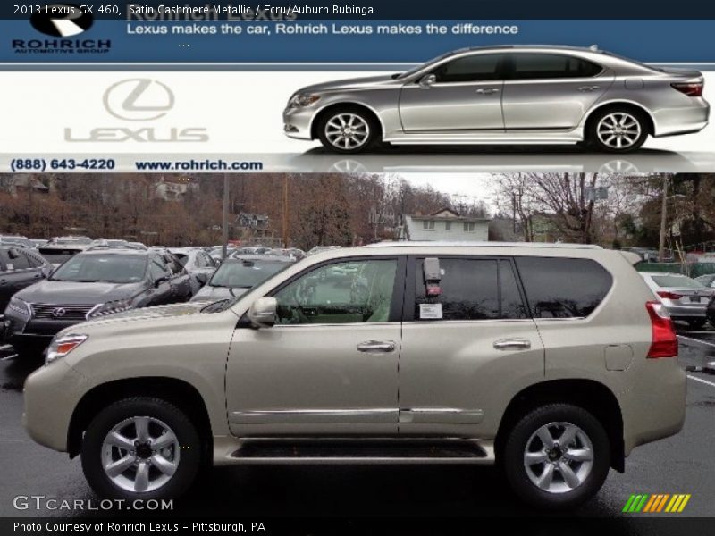 Satin Cashmere Metallic / Ecru/Auburn Bubinga 2013 Lexus GX 460