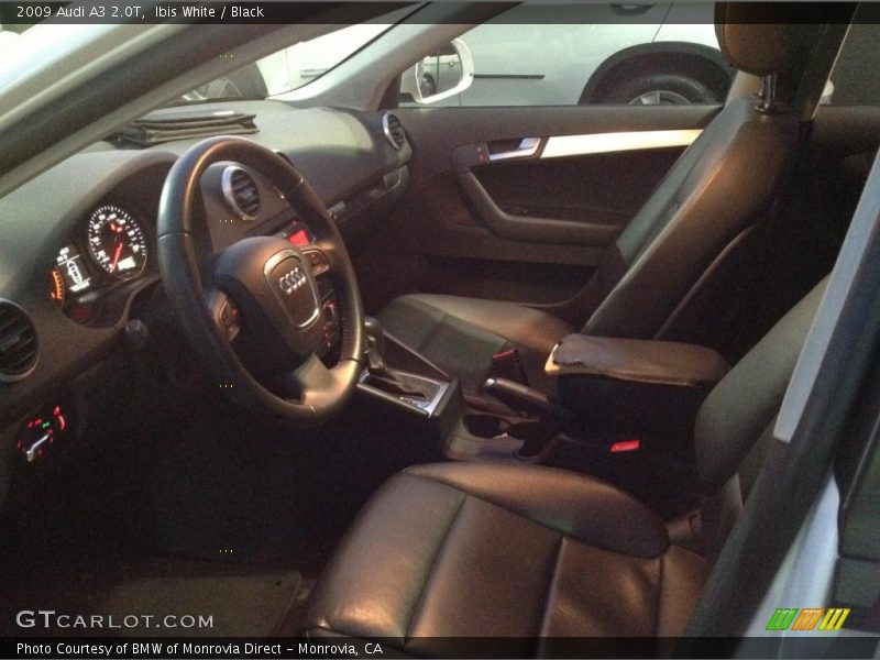 Ibis White / Black 2009 Audi A3 2.0T