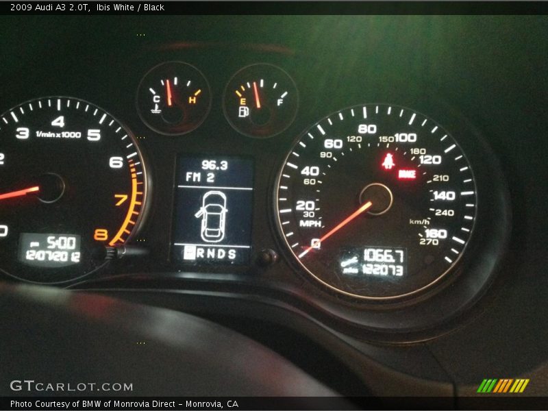 Ibis White / Black 2009 Audi A3 2.0T