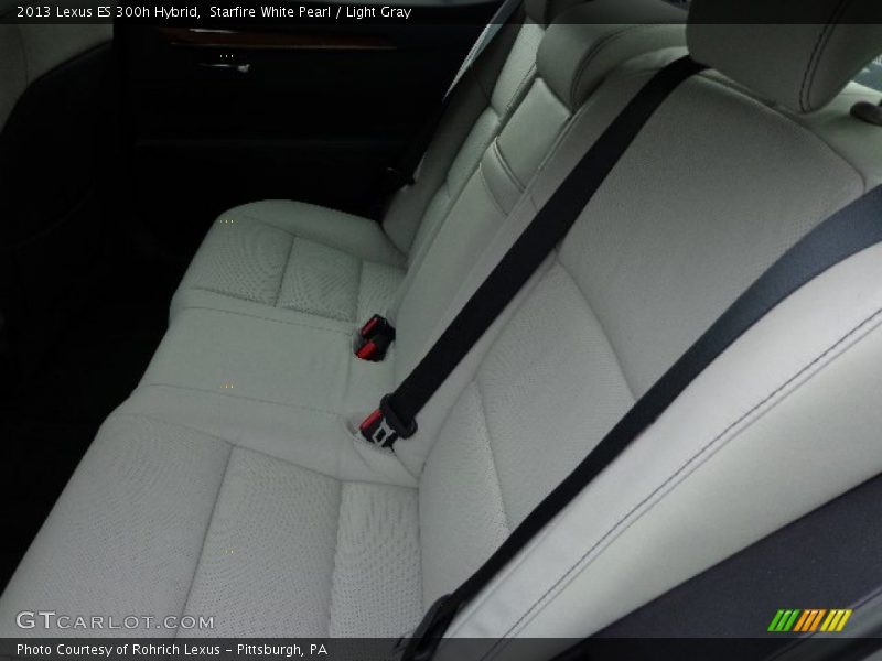 Starfire White Pearl / Light Gray 2013 Lexus ES 300h Hybrid