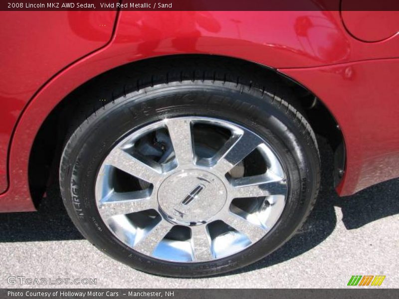 Vivid Red Metallic / Sand 2008 Lincoln MKZ AWD Sedan