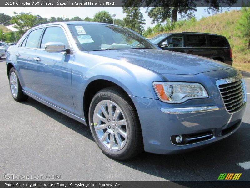 Sapphire Crystal Metallic / Black 2011 Chrysler 300 Limited