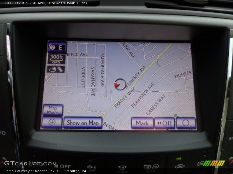 Navigation of 2013 IS 250 AWD