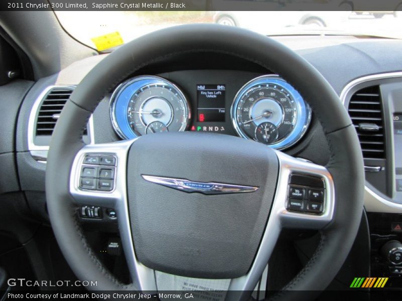 Sapphire Crystal Metallic / Black 2011 Chrysler 300 Limited