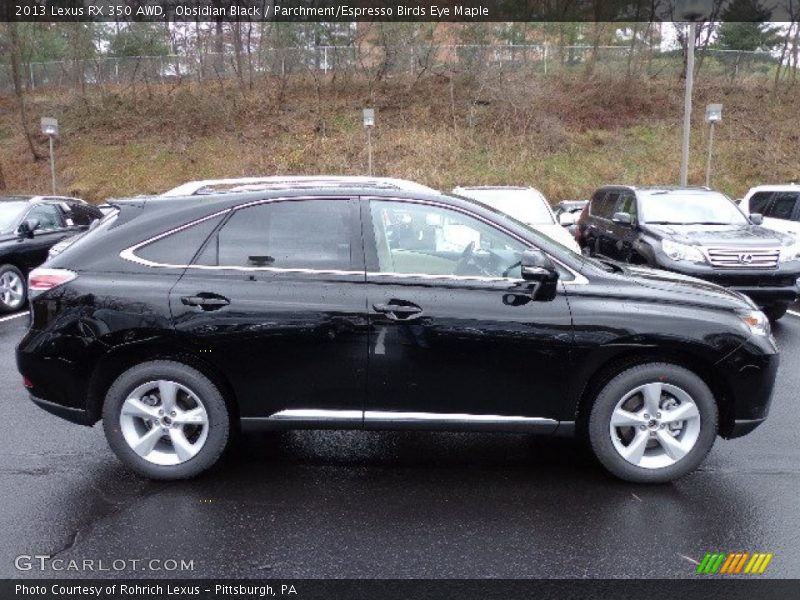 Obsidian Black / Parchment/Espresso Birds Eye Maple 2013 Lexus RX 350 AWD