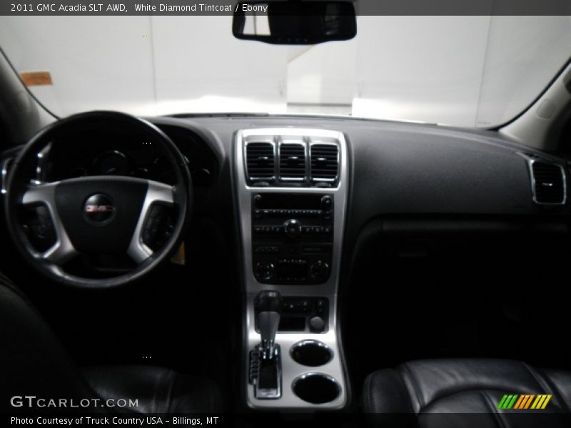 White Diamond Tintcoat / Ebony 2011 GMC Acadia SLT AWD