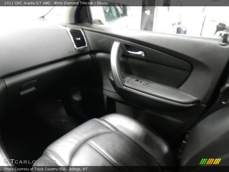 White Diamond Tintcoat / Ebony 2011 GMC Acadia SLT AWD