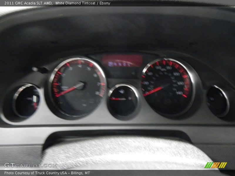 White Diamond Tintcoat / Ebony 2011 GMC Acadia SLT AWD