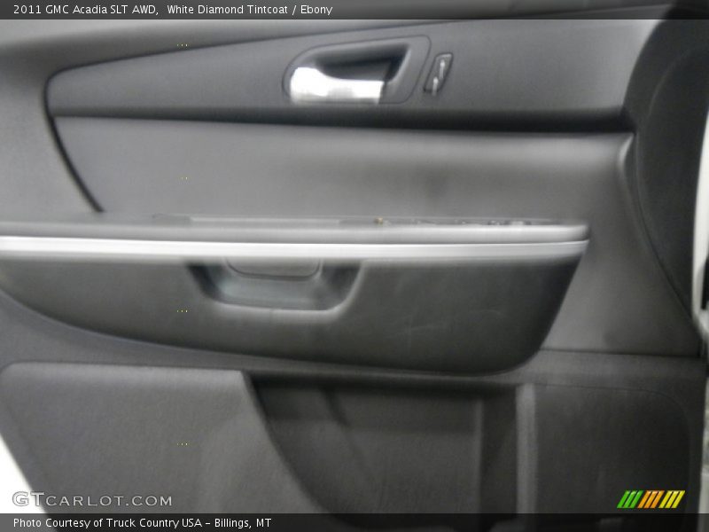 White Diamond Tintcoat / Ebony 2011 GMC Acadia SLT AWD