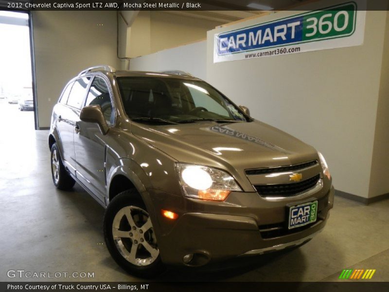 Mocha Steel Metallic / Black 2012 Chevrolet Captiva Sport LTZ AWD
