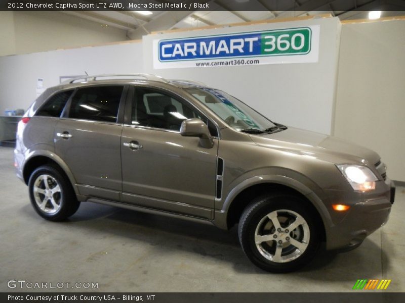 Mocha Steel Metallic / Black 2012 Chevrolet Captiva Sport LTZ AWD