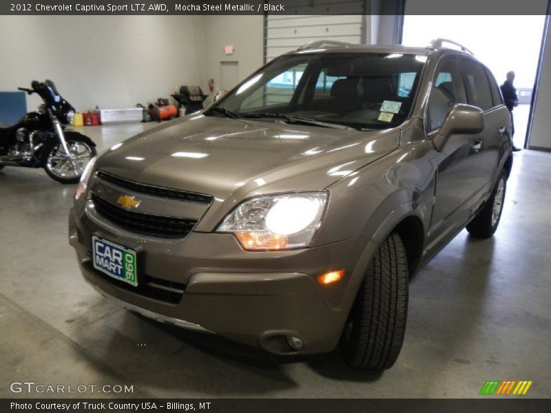Mocha Steel Metallic / Black 2012 Chevrolet Captiva Sport LTZ AWD