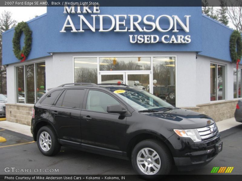 Black / Medium Light Stone 2007 Ford Edge SE AWD