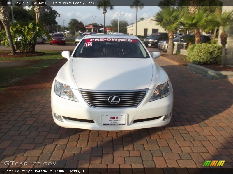 Starfire White Pearl / Black 2009 Lexus LS 460 AWD