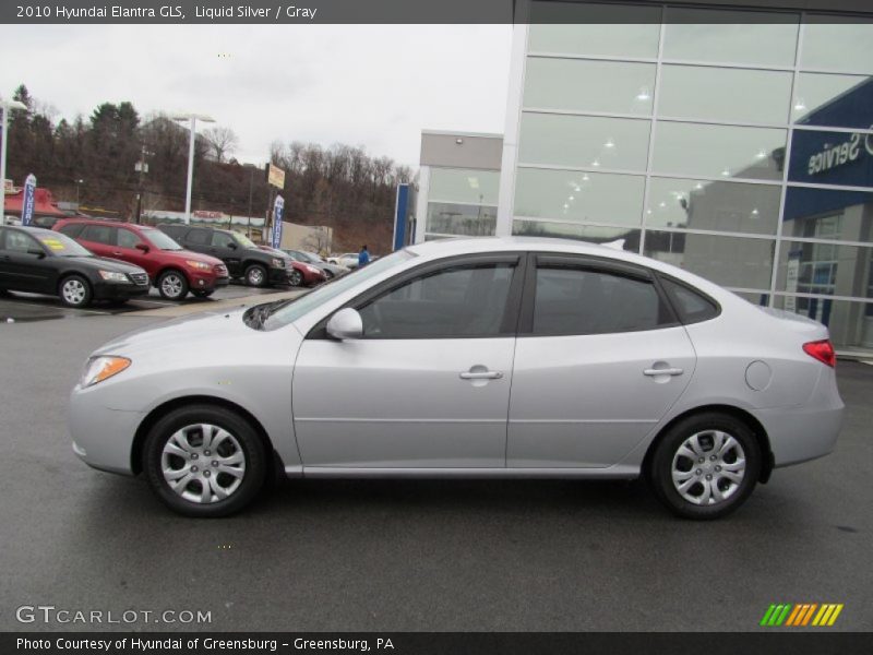 Liquid Silver / Gray 2010 Hyundai Elantra GLS
