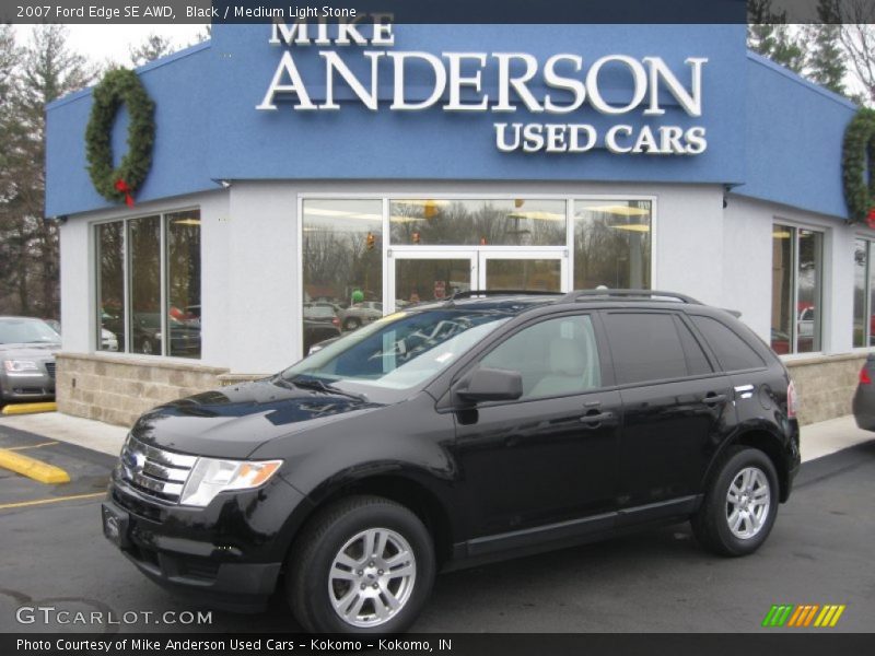 Black / Medium Light Stone 2007 Ford Edge SE AWD
