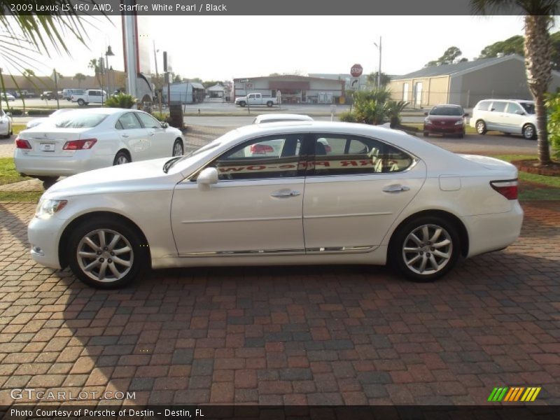 Starfire White Pearl / Black 2009 Lexus LS 460 AWD