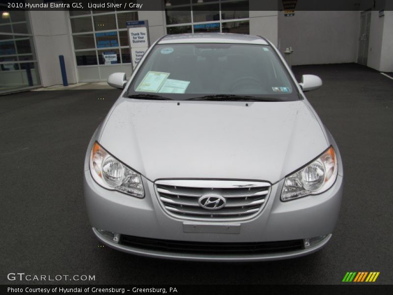 Liquid Silver / Gray 2010 Hyundai Elantra GLS