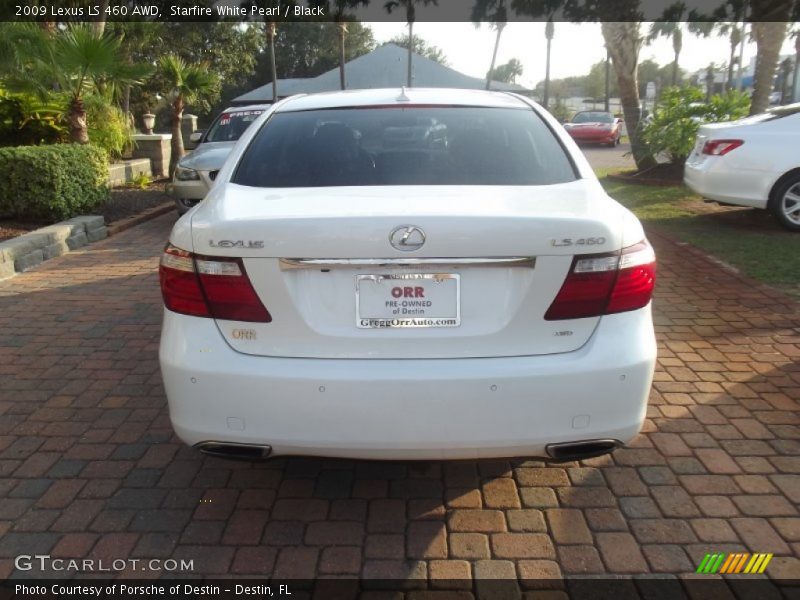 Starfire White Pearl / Black 2009 Lexus LS 460 AWD