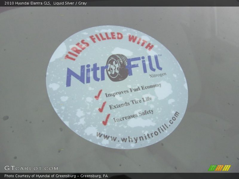 Liquid Silver / Gray 2010 Hyundai Elantra GLS