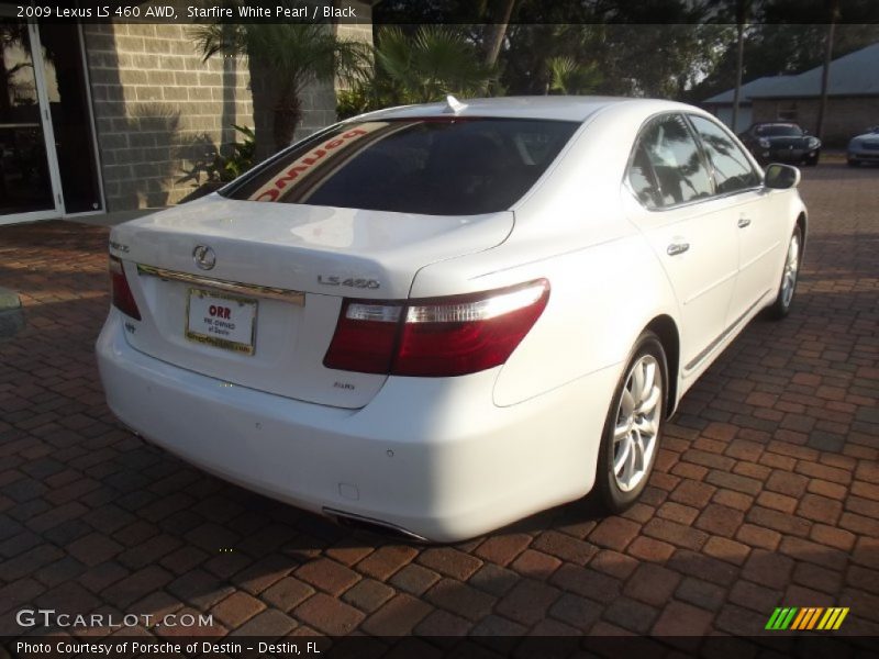 Starfire White Pearl / Black 2009 Lexus LS 460 AWD