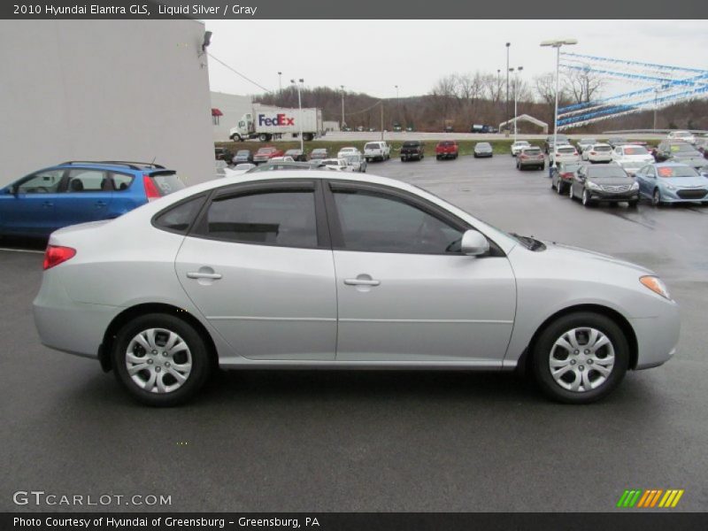 Liquid Silver / Gray 2010 Hyundai Elantra GLS