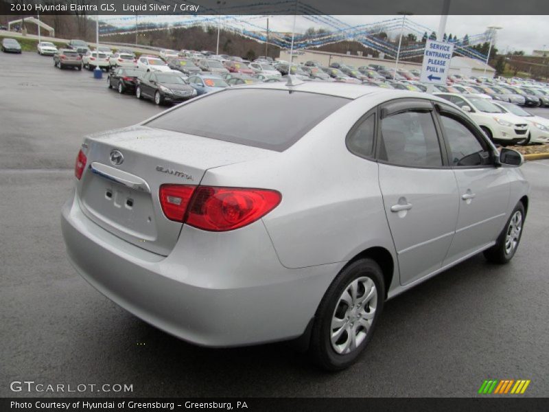 Liquid Silver / Gray 2010 Hyundai Elantra GLS