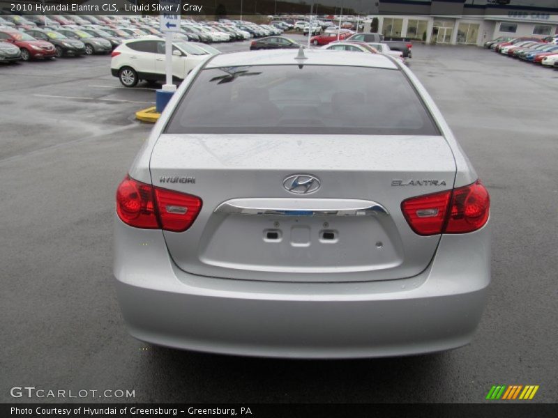 Liquid Silver / Gray 2010 Hyundai Elantra GLS