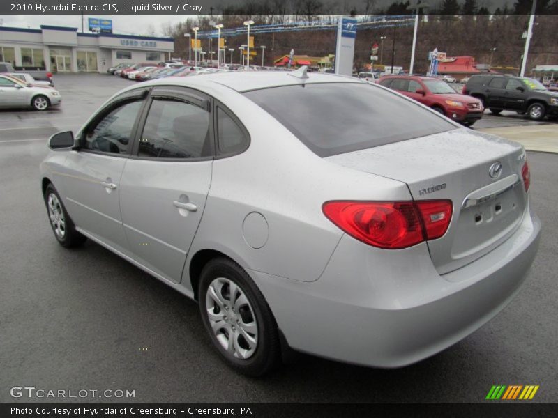 Liquid Silver / Gray 2010 Hyundai Elantra GLS