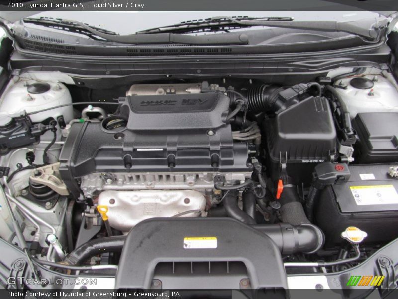 Liquid Silver / Gray 2010 Hyundai Elantra GLS