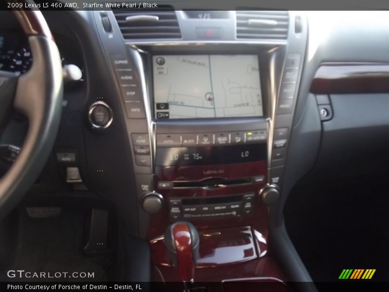 Starfire White Pearl / Black 2009 Lexus LS 460 AWD