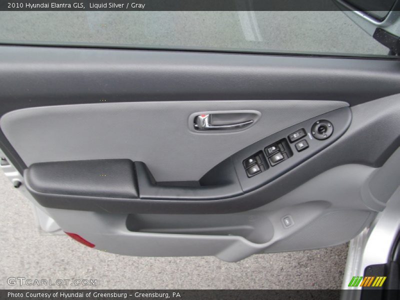 Liquid Silver / Gray 2010 Hyundai Elantra GLS