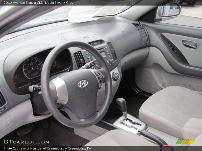 Liquid Silver / Gray 2010 Hyundai Elantra GLS