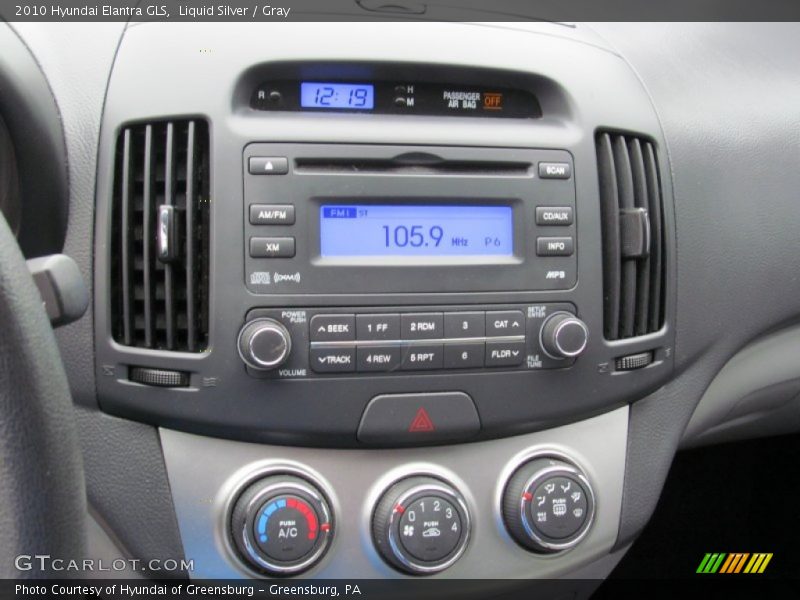 Liquid Silver / Gray 2010 Hyundai Elantra GLS
