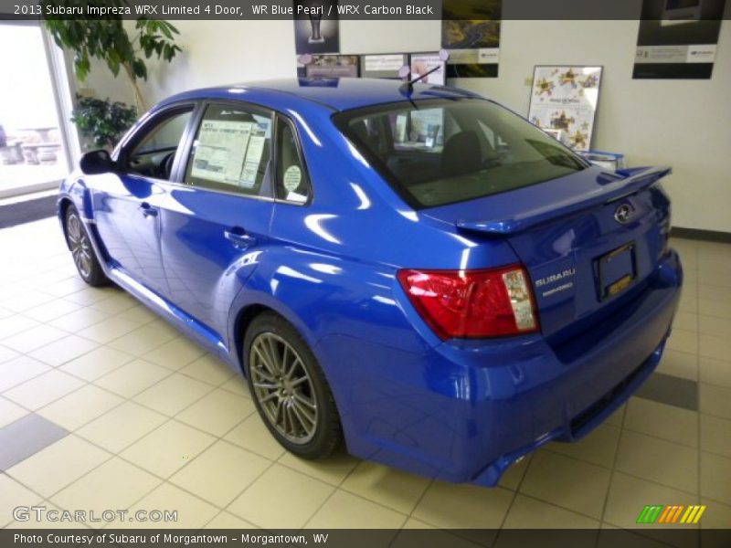 WR Blue Pearl / WRX Carbon Black 2013 Subaru Impreza WRX Limited 4 Door